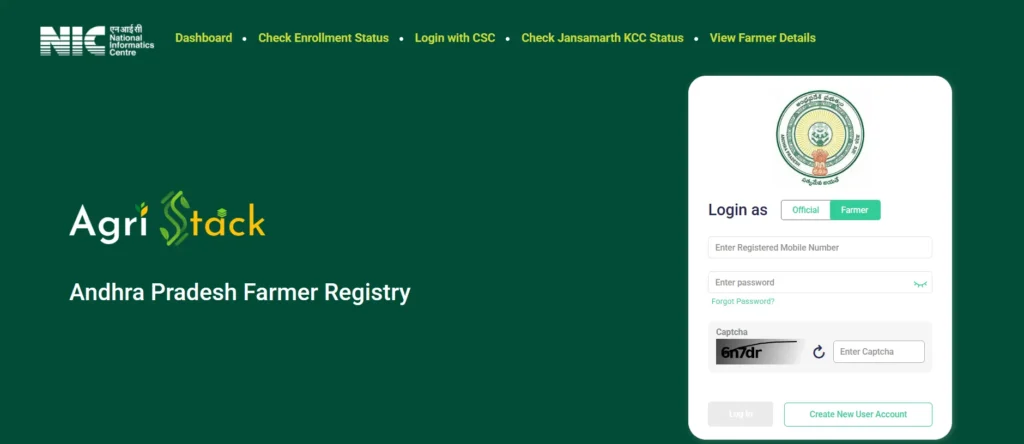 Agristock Farmer Registry Website Login